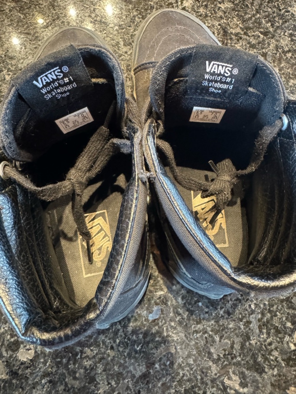 Vans Black High-Top Skate Sneakers - Picture 8 of 10
